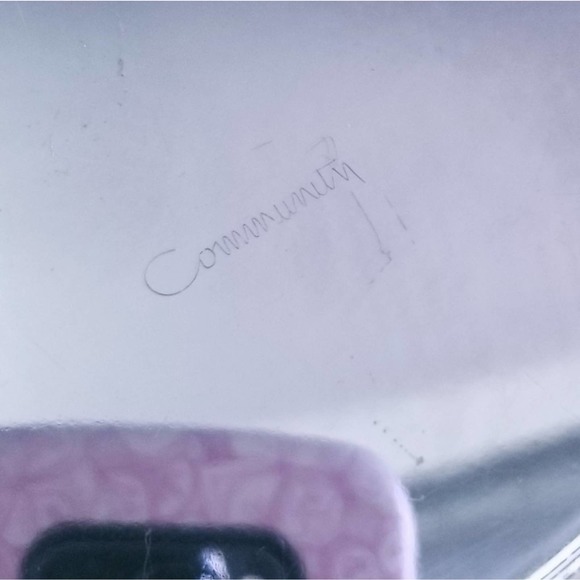 Community Silver Trinket Candy Key Tray Dish - Picture 4 of 7